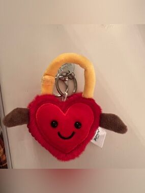 Jellycat Heart Keychain Bag Charm